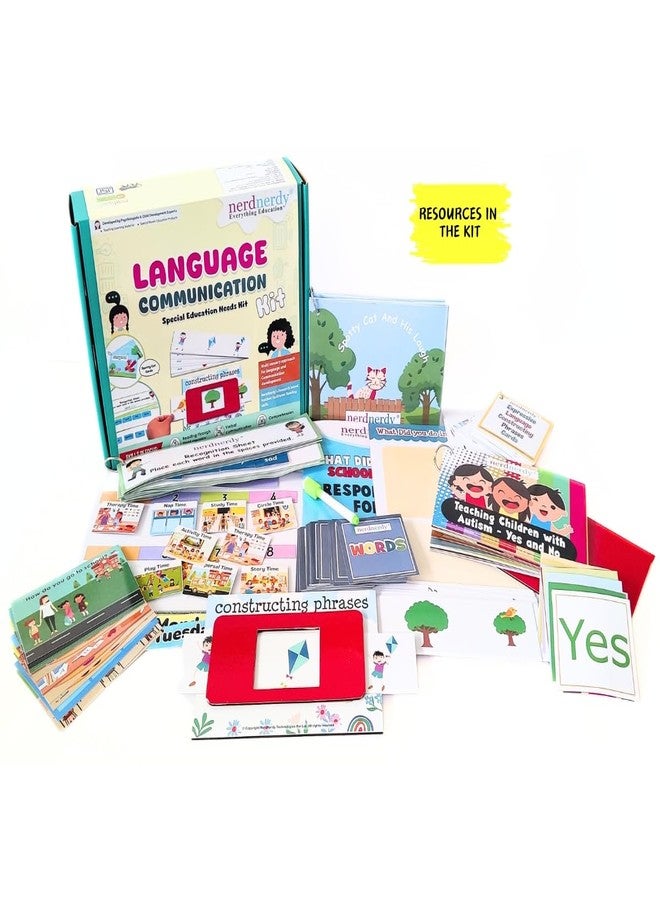 NerdNerdy Language & Communication Kit for Speech Development | Autism | ABA Tools | Sensory Materials | Language Development | Social Skills | Speech Delay Support | Therapy Tool - Image 5